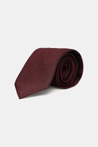 Шелковый галстук Boss, бордовый