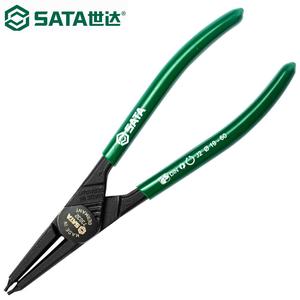 SATA 73032 плоскогубцы для стопорных колец серии G с отверстием в немецком стиле и прямой горловиной, плоскогубцы для внутреннего стопорного кольца, плоскогубцы для стопорных колец, 7 дюймов