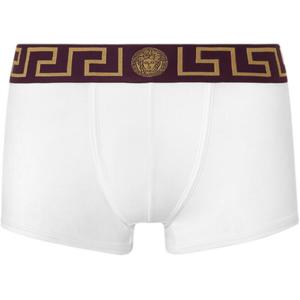 Грека бордер растянутые боксеры VERSACE, белый