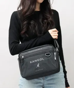 Горизонтальная квадратная мини-сумка через плечо с сетчатым карманом