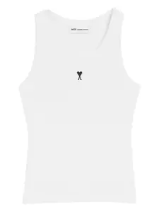 Хлопковая майка Ami De Coeur Ami Paris, белый