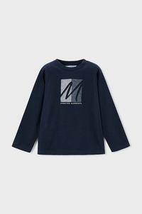 Детская хлопковая водолазка Mayoral, темно-синий