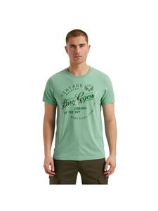 Футболка с коротким рукавом и R-образным вырезом, однобортная, синяя PME Legend