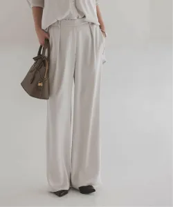 Брюки Luna Satin Narrow Flare Tuck Noble, цвет Gray B