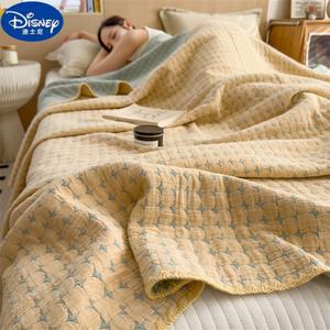 Disney Трехслойное хлопковое марлевое одеяло 200х230 см, цвет Mianlan-Xingyue Yellow