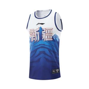 Футболка баскетбольная мужская белая LiNing CBA Collection