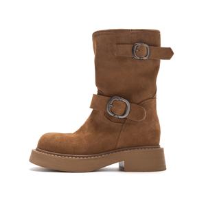 Ботильоны женские цвета верблюжий/угольно-черный/кофейный KODI, Camel Hidden Wedge Version-8Cm