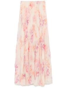 Юбка макси Patrizia Pepe с жоржетом, желтый