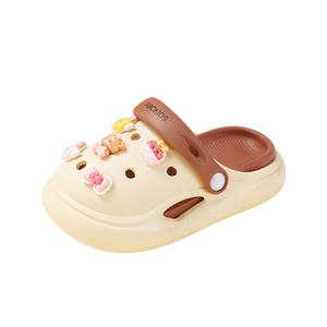 Сабо дошкольное ABC KIDS, белый/коричневый