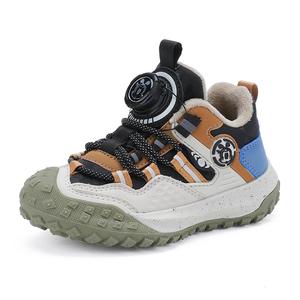 Детские повседневные нескользящие кроссовки Kids' BOBDOG, черный/бежевый/белый