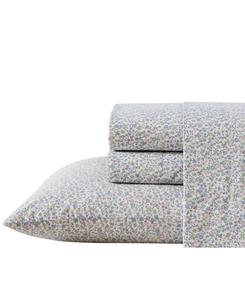 Комплект постельного белья из хлопкового перкаля, 4 предмета, размер King Laura Ashley, цвет emogene heather