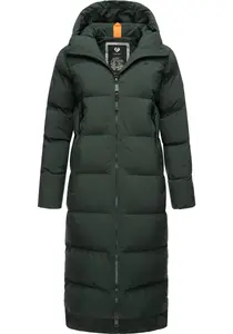 Зимнее пальто в стиле рэгвир "Patrise", удлиненное женское зимнее стеганое пальто с разрезами Ragwear, зеленый