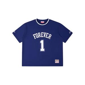 Футболка Unisex Crew Neck Moderate Straight Fit Mitchell Ness, темно-синий