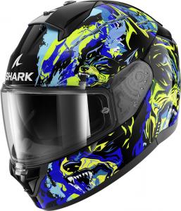 Шлем Shark Ridill 2 Raging Beast, Black/Green/Blue
