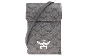 Сумка через плечо мини мужская canvas с кожаными деталями gray MCM