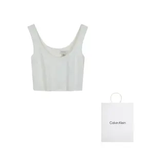 Calvin Klein Топ-майка женская YY3 деним белый