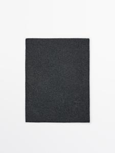 Шарф из 100% кашемира Massimo Dutti, серый