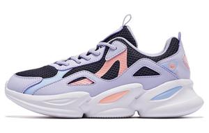 QIAODAN Дышащие легкие низкие повседневные туфли женские фиолетового цвета