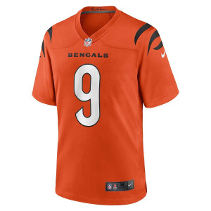 Джерси NFL Alternate Game Cincinnati Bengals Joe Burrow 9 Nike, цвет University Orange