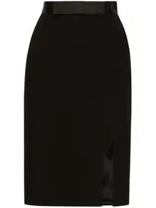 Юбка с бантом DOLCE & GABBANA, черный