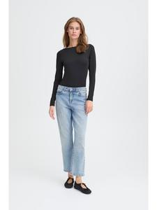 Джинсы свободного кроя IHTWIGGY из светло-голубого джинса с эффектом потертости ICHI