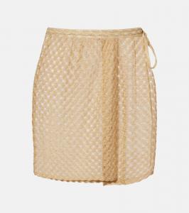 Ламе юбка-рапа Missoni, Gold