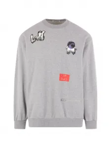 Свитшот с графическим принтом Undercover, серый