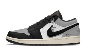 Jordan Женские низкие баскетбольные кроссовки Air 1 Mirage 10 с амортизацией, износостойкие, винтажного дизайна, серые