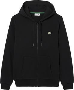 Мужская толстовка Lacoste (официальная) Essential на молнии с капюшоном, черный