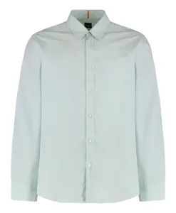 Рубашка из хлопкового поплина Relegant_6 Hugo, синий