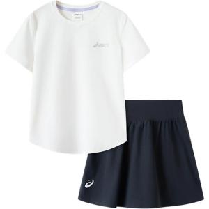 ASICS Спортивный комплект для детей 3-7 лет: юбка и топ, 2 предмета, цвет Raw White