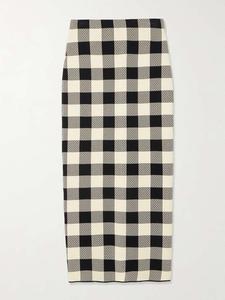 Длинная юбка Pippa из жаккардового трикотажа в клетку Posse, мультиколор