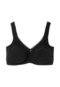 Бюстгальтер с декоративным кружевным краем Sheego, черный