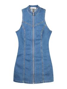 Мини платье Bershka, Blue denim