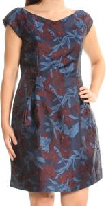 Женское платье Tommy Hilfiger с жаккардовым принтом и короткими рукавами, Midnight Multi