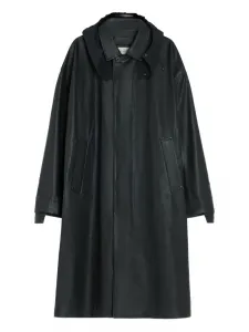 Плащ с капюшоном Lemaire, черный