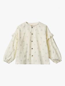 Детская футболка Gerda из органического хлопка с цветочным принтом WHEAT