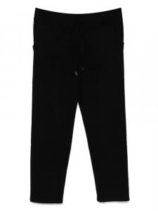 Прямые брюки из смесовой шерсти Canali, черный