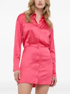 Платье мини на пуговицах Patrizia Pepe, розовый