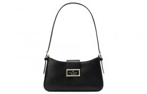 Кожаная женская сумка через плечо черного цвета Kate Spade