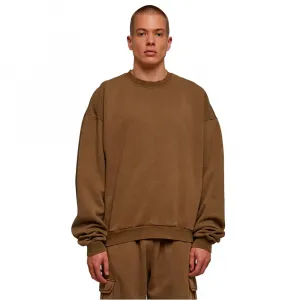 Толстовка Urban Classics Acid Washed, коричневый