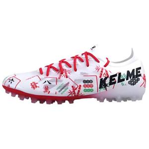 Футбольные бутсы мужские низкие белые/красные Kelme