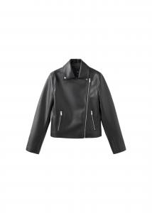 MANGO Куртка межсезонная 'Liz' в черном цвете