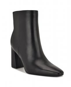 Женские ботильоны Reraye на расклешенном блочном каблуке Nine West, Black Leather