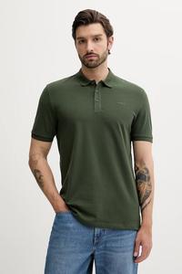 Хлопковая поло Hugo, зеленый
