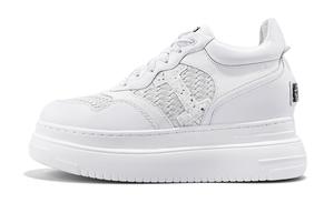 Iijin Низкие женские белые кроссовки для скейтбординга, увеличивающие рост