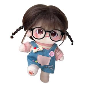 Хлопковая кукла, которую трудно утешить плюшевая кукла высотой 20 см MENGWAGONGDIAN, черный