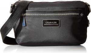 Сумка-тоут Calvin Klein Belfast Nylon Key Item, маленькая, через плечо, Black Photoprint