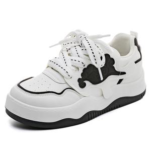 Кроссовки HUANQIU Skateboarding Shoes Women's Low-top, белый/черный