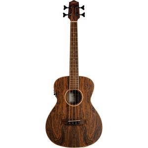 Lanikai Фигурная бас-гитара Bocote, электрическая укулеле со звукоснимателем Fishman Classica II и тюнером Natural